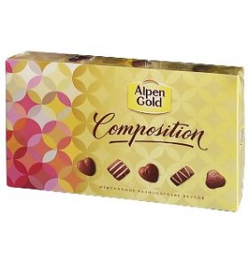 Набор конфет Alpen Gold Composition 5 вкусов 78 гр