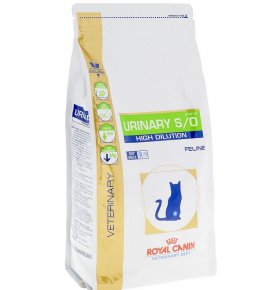 Корм сухой диетический Royal Canin Urinary High Dilution UHD34 для кошек, при лечении мочекаменной болезни 1,5 кг