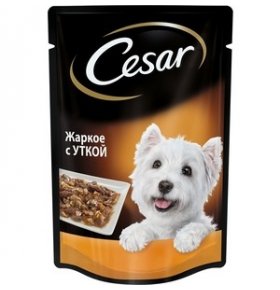 Корм для собак жаркое с уткой Cesar 100г гр