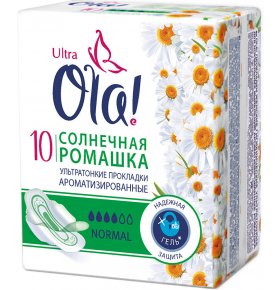 Гигиенические прокладки Ultrа Normal Солнечная ромашка OLA 10 шт