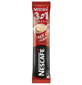 Кофейный напиток 3 в 1 Классический Nescafe 14,5 гр