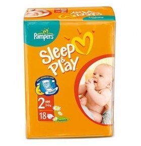 Подгузники Pampers Sleep&Play Mini 18 1шт