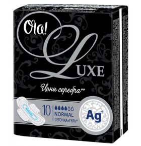 Прокладки Ola! Luxe Ultra Normal Ионы серебра, 10 шт
