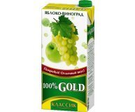 Сок 100% Gold виноградно-яблочный 0,95л