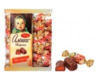 Конфеты Аленка крем-брюле помадные глазированные Красный октябрь 250 гр