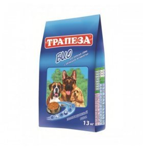 Корм сухой Трапеза Био для собак с нормальной активностью, 13 кг