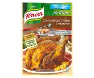 Сухая смесь для запекания с пакетом сочный цыпленок с чесноком На Второе Knorr 25 гр