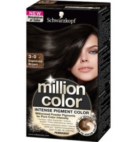 Краска для волос Million Color, 3-0 Эспрессо Schwarzkopf 100 мл