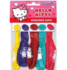 Набор воздушных шариков Пастель Декоратор Hello Kitty Latex Occidental 5 шт
