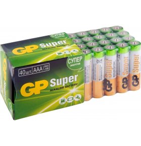 Набор алкалиновых батареек GP Batteries тип ААА 40 шт