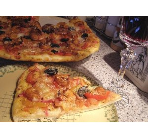 Итальянская пицца с креветками